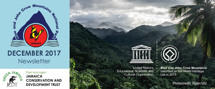 Blue and John Crow Mountains Newsletter December 2017