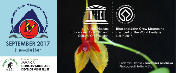 Blue and John Crow Mountains Newsletter September 2017